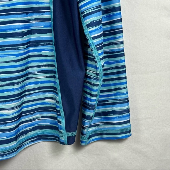 Hodo Sports Striped Blue Women's Top Women’s Size L - Picture 4 of 5